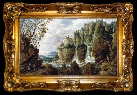 framed  UDEN, Lucas van Alpine Landscape, ta009-2
